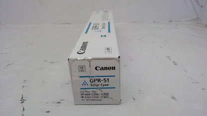 Genuine Canon GPR-51 (8517B003AB) Cyan Toner