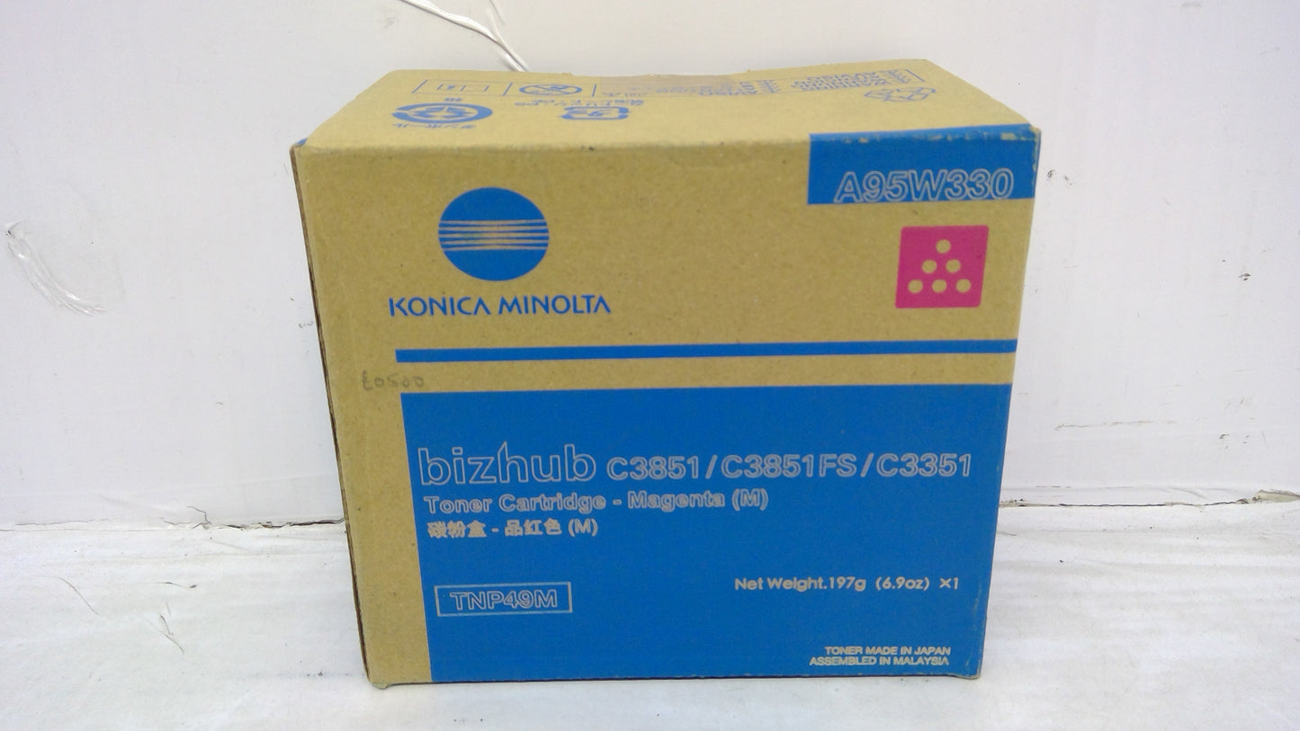 Genuine Konica Minolta A95W330 (TNP49M) Magenta Toner