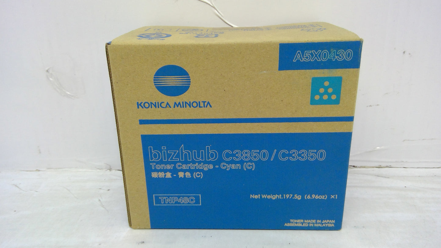 Genuine Konica Minolta TNP48C (A5X0430) Cyan Toner
