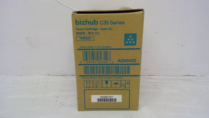 Genuine Konica Minolta TNP22C (A0X5432) Cyan Toner