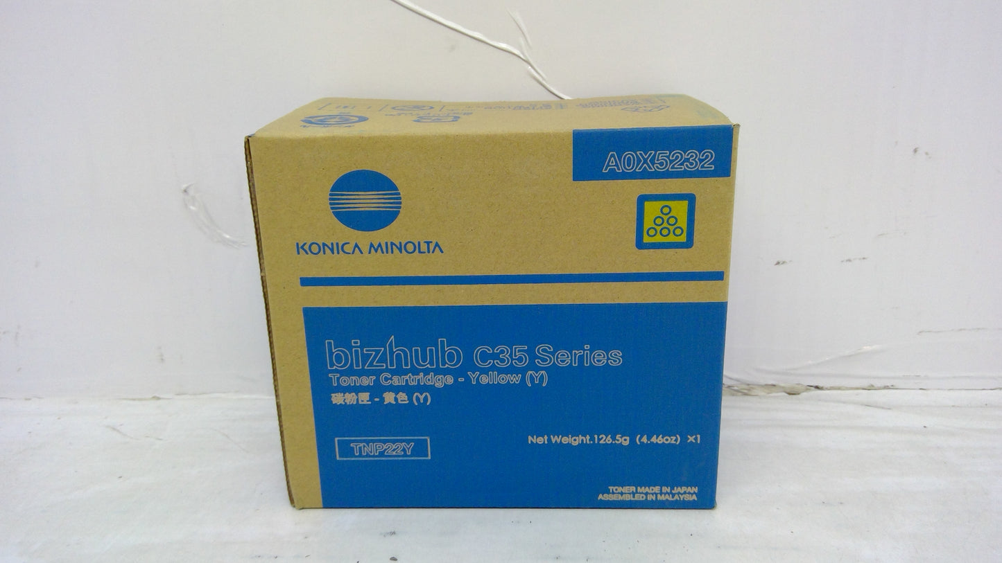 Genuine Konica Minolta TNP22Y (A0X5232) Yellow Toner