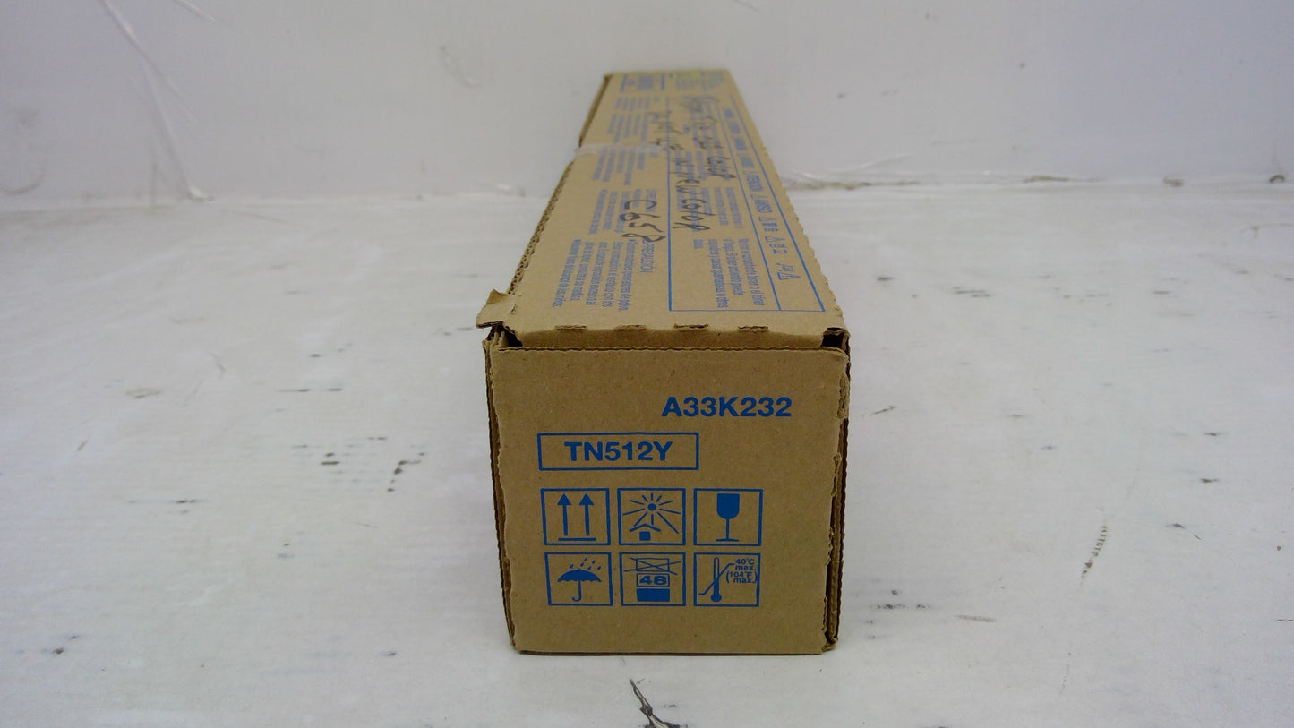 Genuine Konica Minolta TN512Y (A33K232) Yellow Toner