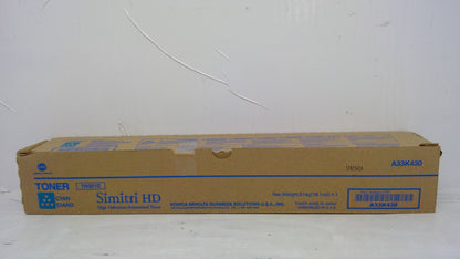 Genuine Konica Minolta TN321C (A33K430) Cyan Toner