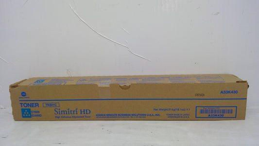 Genuine Konica Minolta TN321C (A33K430) Cyan Toner