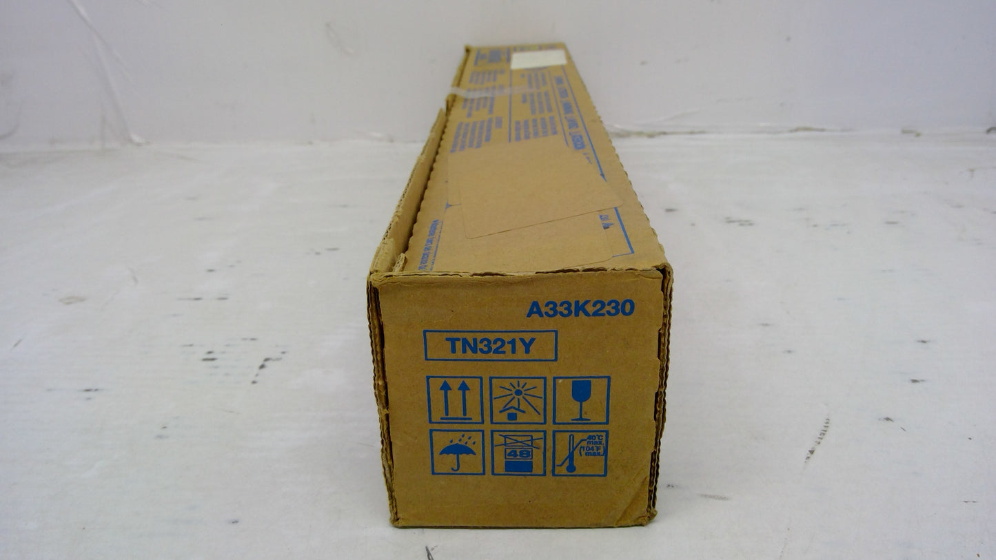 Genuine Konica Minolta A33K230 (TN321Y) Yellow Toner Cartridge