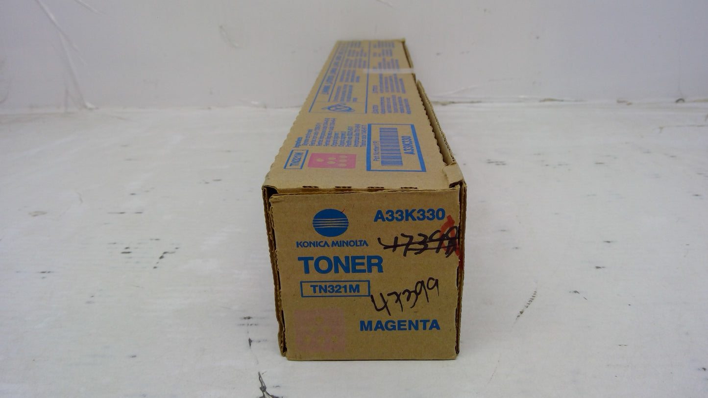 Genuine Konica Minolta A33K330 (TN321M) Magenta Toner