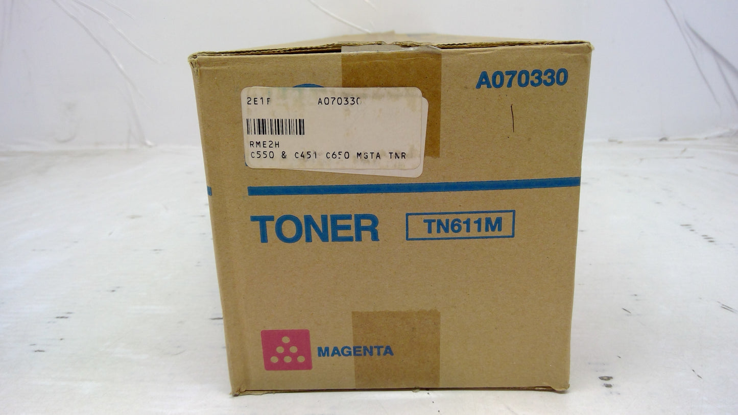 Genuine Konica Minolta A070330 (TN611M) Magenta Toner