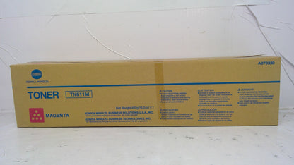 Genuine Konica Minolta A070330 (TN611M) Magenta Toner