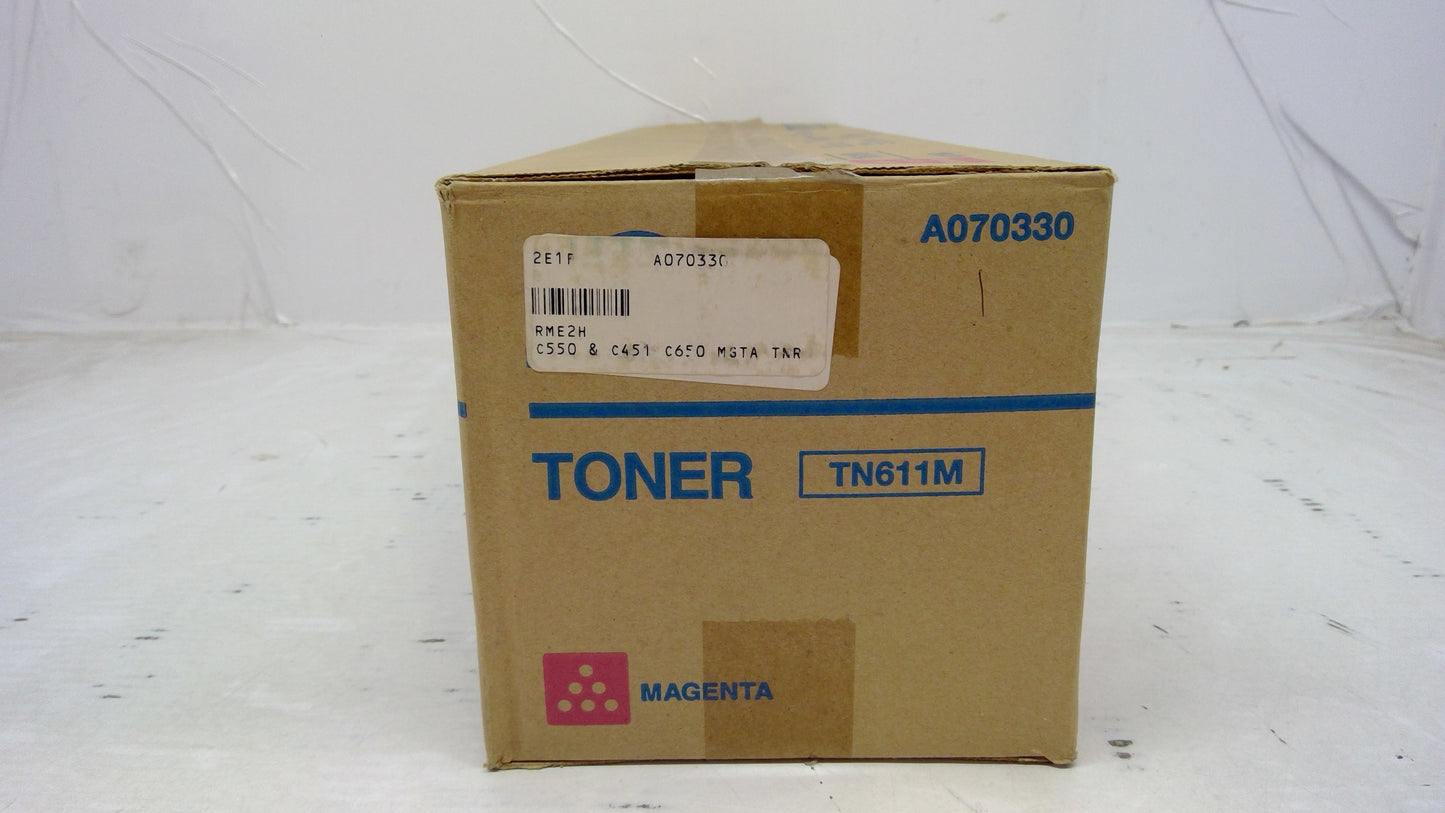 Genuine Konica Minolta A070330 (TN611M) Magenta Toner