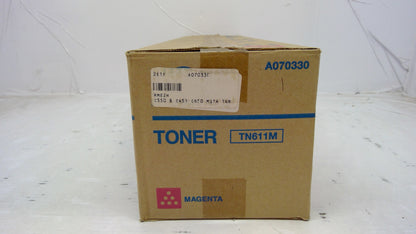 Genuine Konica Minolta A070330 (TN611M) Magenta Toner