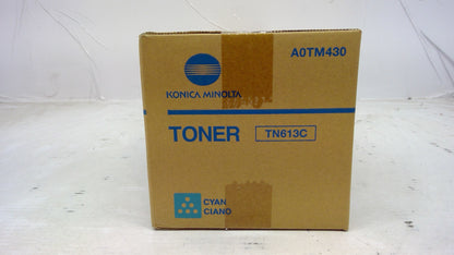 Genuine Konica Minolta A0TM430 (TN613C) Cyan Toner
