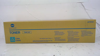 Genuine Konica Minolta A0TM430 (TN613C) Cyan Toner