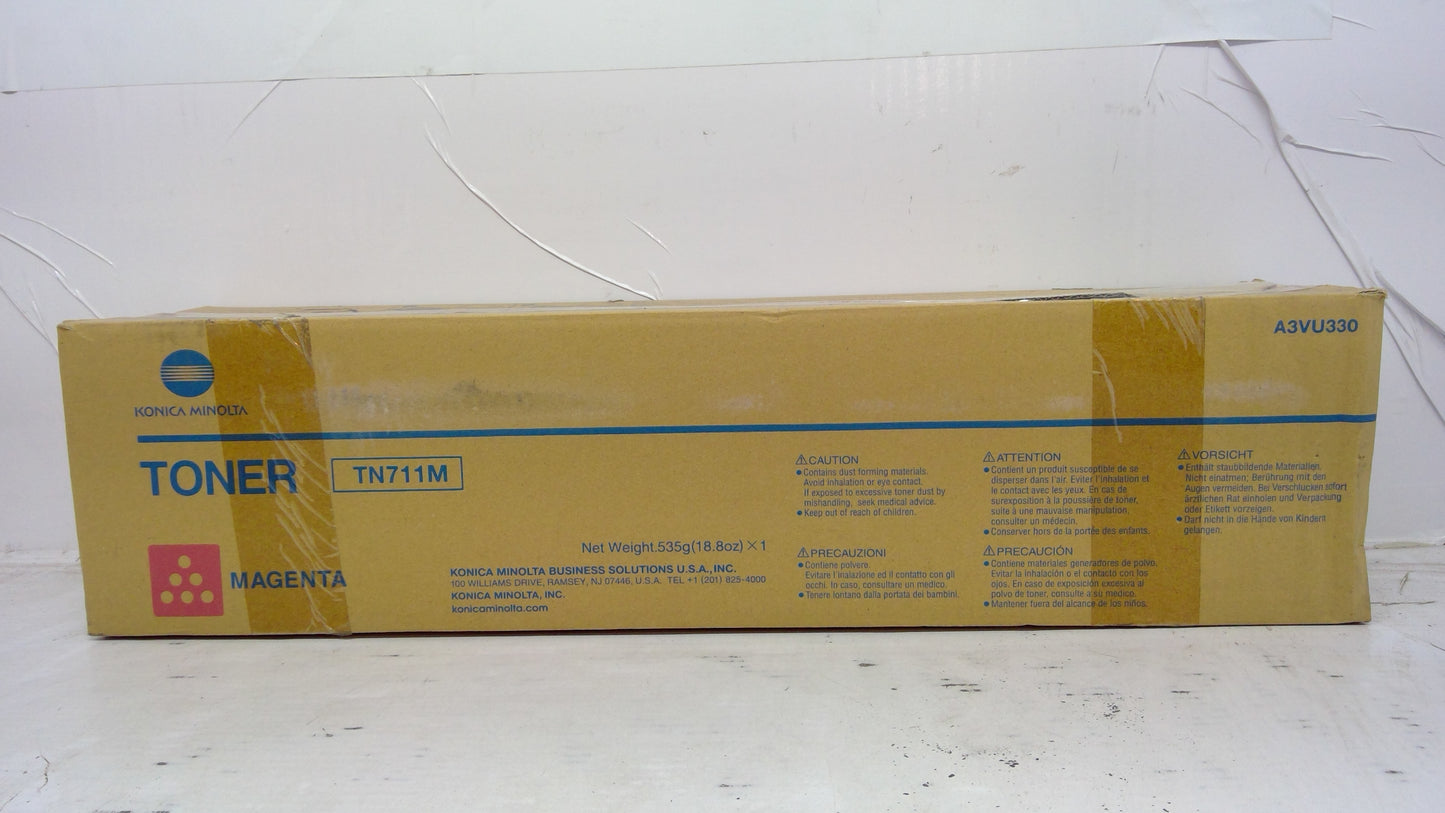 Genuine Konica Minolta A3VU330 (TN711M) Magenta Toner