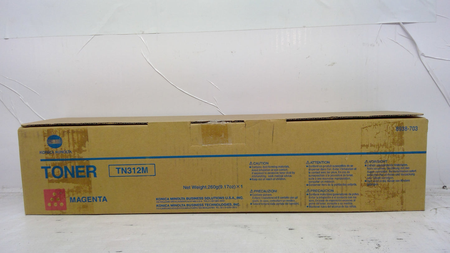 Genuine Konica Minolta 8938-703 (TN312M) Magenta Toner