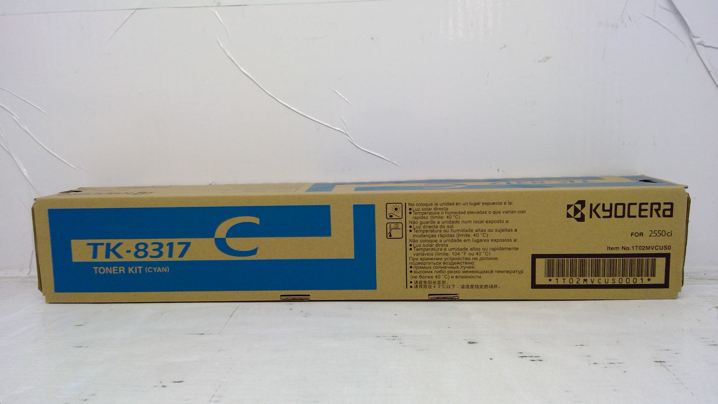 Genuine Kyocera 1T02MVCUS0 (TK8317C) Cyan Toner for 2550ci