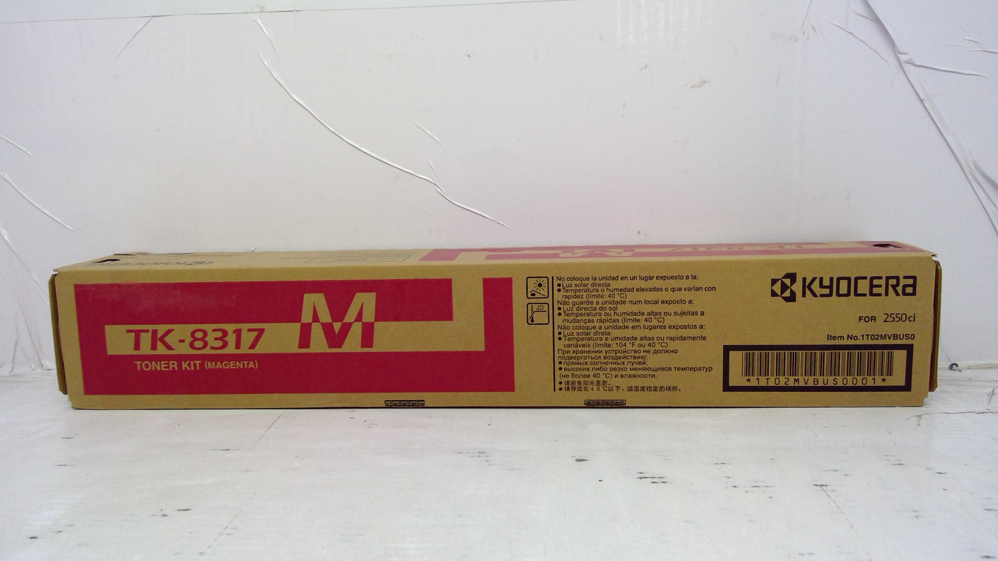 Genuine Kyocera 1T02MVBUS0 (TK-8317M) Magenta Toner for 2550ci