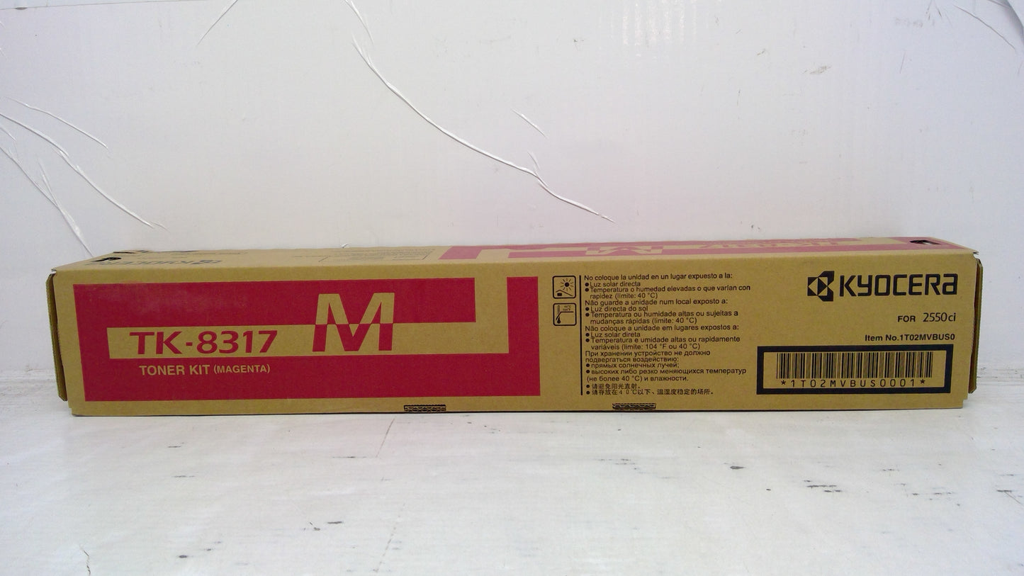 Genuine Kyocera 1T02MVBUS0 (TK-8317M) Magenta Toner for 2550ci
