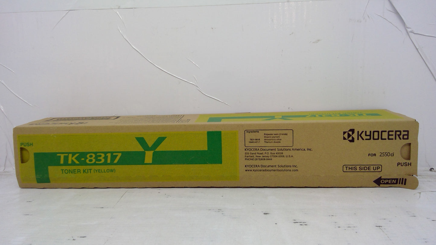 Genuine Kyocera 1T02MVAUS0 (TK-8317Y) Yellow Toner