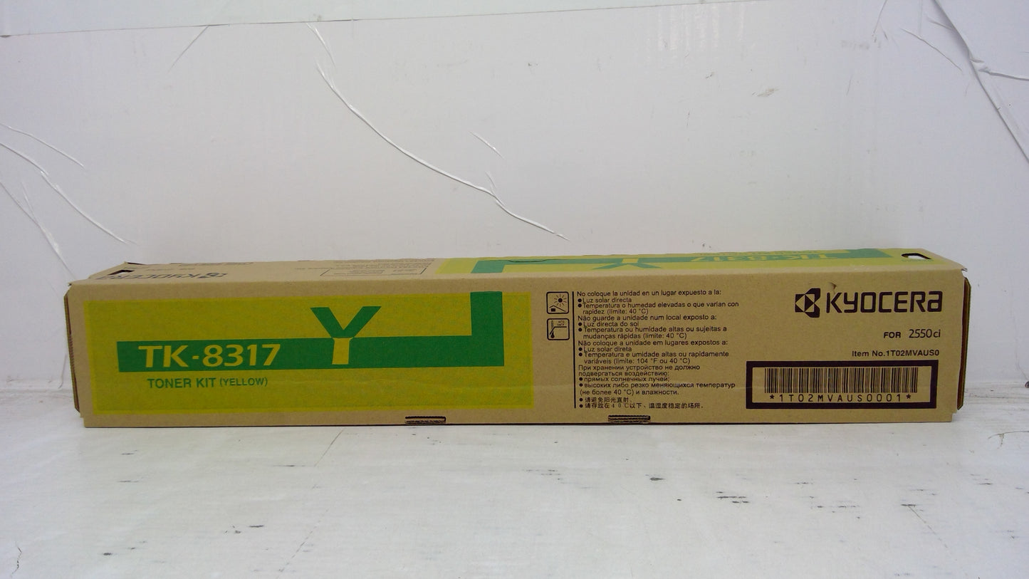 Genuine Kyocera 1T02MVAUS0 (TK-8317Y) Yellow Toner