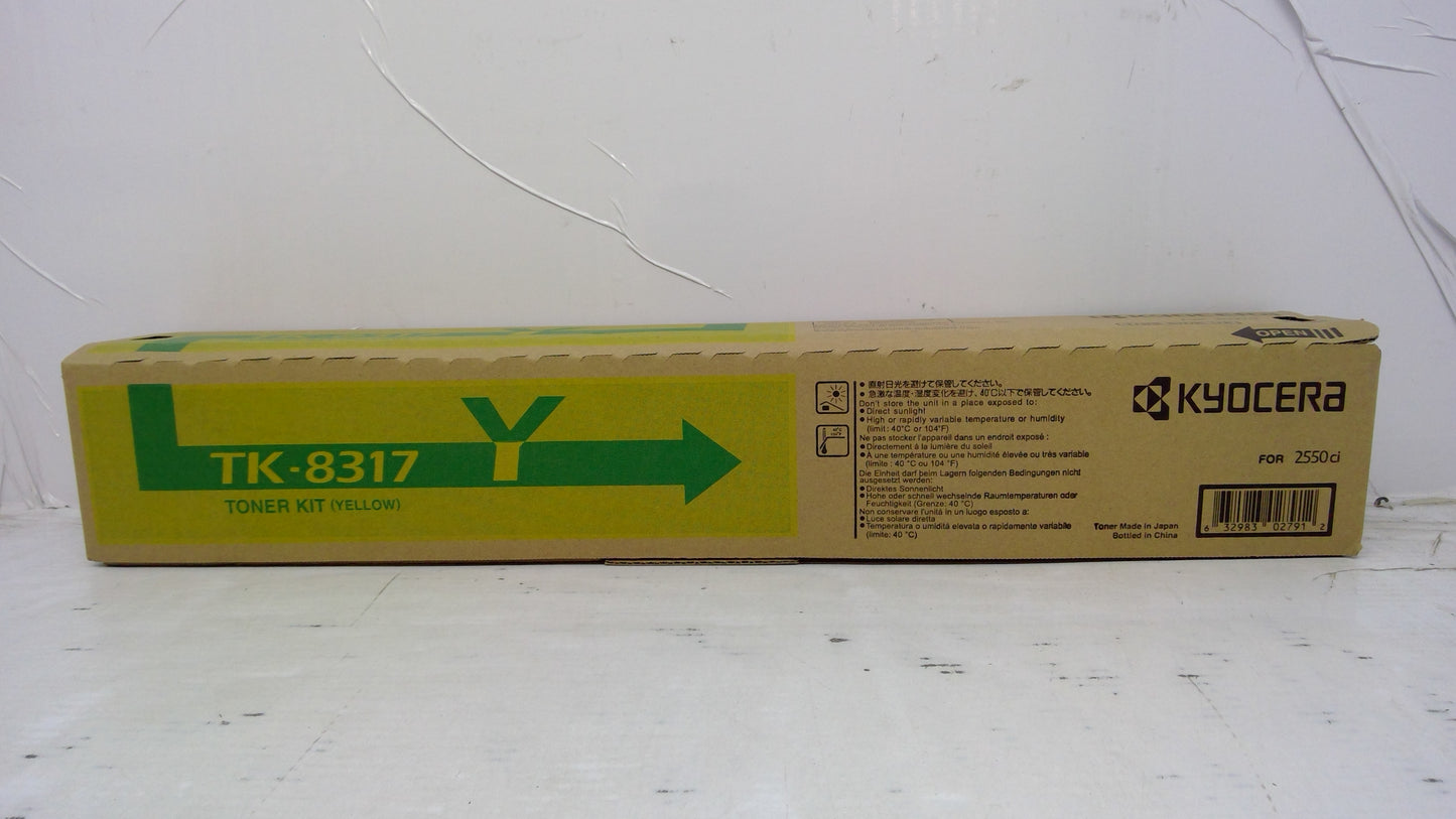 Genuine Kyocera 1T02MVAUS0 (TK-8317Y) Yellow Toner