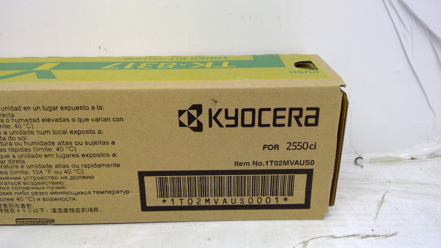 Genuine Kyocera 1T02MVAUS0 (TK-8317Y) Yellow Toner