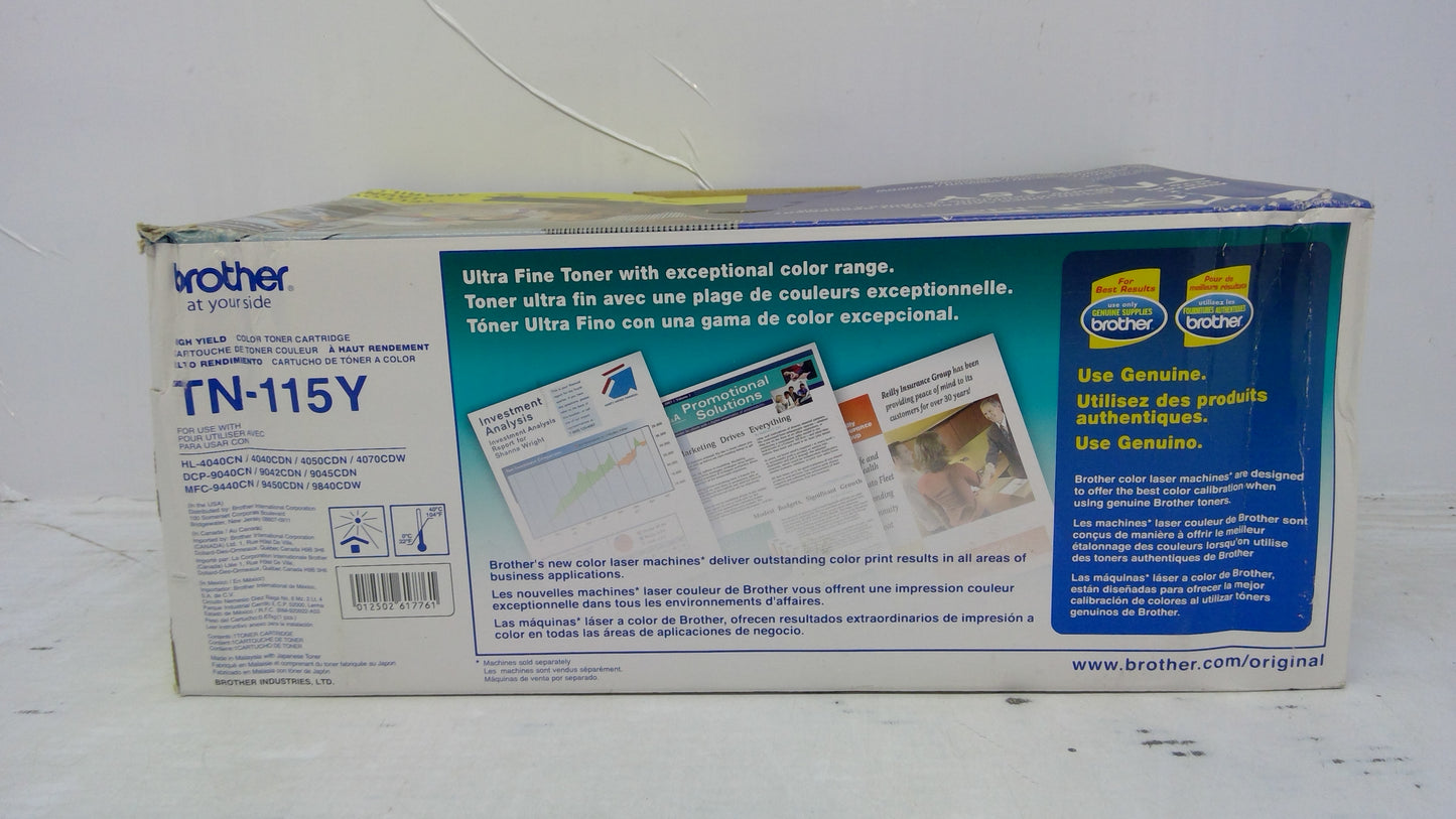 Genuine Brother TN-115Y Yellow Toner