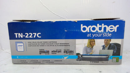 Genuine Brother TN-227C Cyan High Yield Toner Cartridge