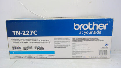 Genuine Brother TN-227C Cyan High Yield Toner Cartridge