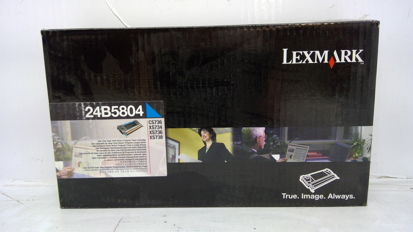Genuine Lexmark 24B5804 Cyan High Yield Toner Cartridge - SunnyToner | Operated by MBI International