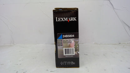 Genuine Lexmark 24B5804 Cyan High Yield Toner Cartridge - SunnyToner | Operated by MBI International