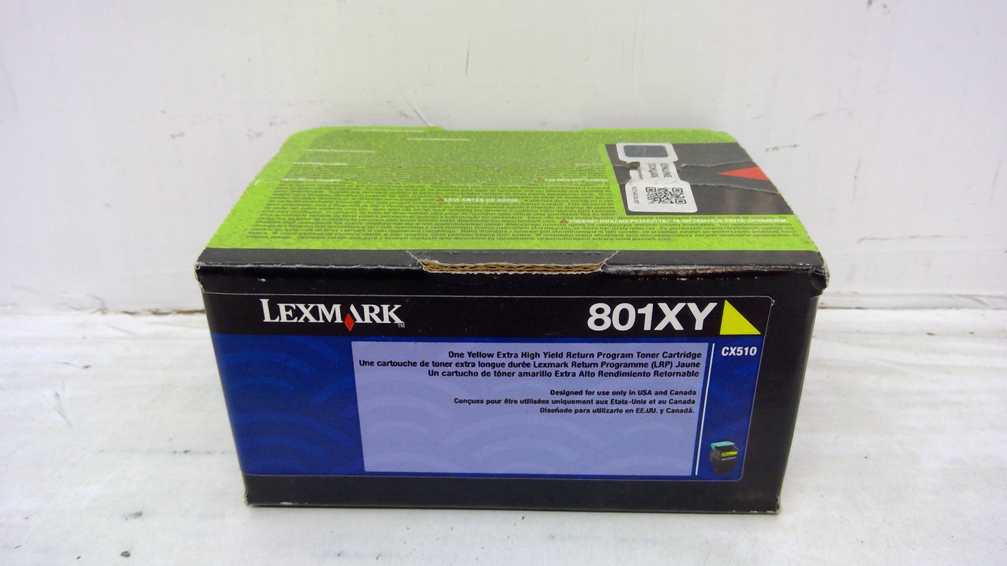 Genuine Lexmark 801XY (80C1XY0) One Yellow Extra High Yield Toner Cartridge - SunnyToner | Operated by MBI International