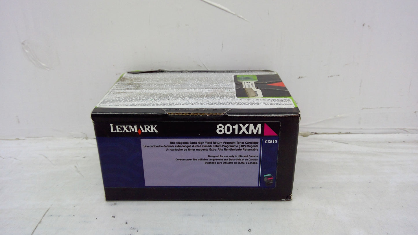 Genuine Lexmark 801XM Magenta Extra High Yield Toner Cartridge