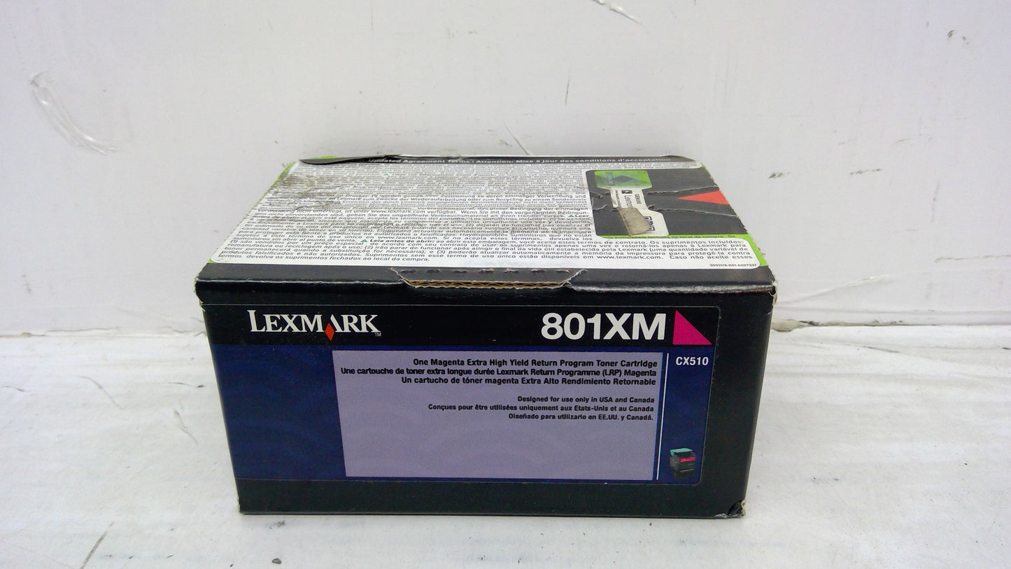 Genuine Lexmark 801XM Magenta Extra High Yield Toner Cartridge