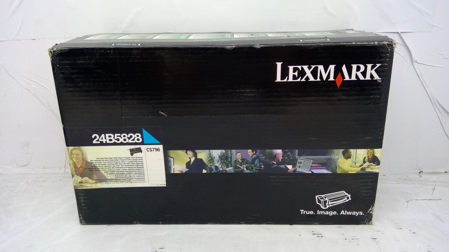 Genuine Lexmark 24B5828 Cyan Extra High Yield Toner Cartridge