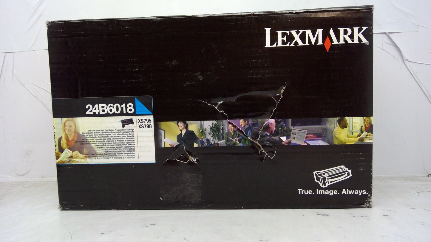 Genuine Lexmark 24B6018 Cyan Extra High Yield Toner Cartridge