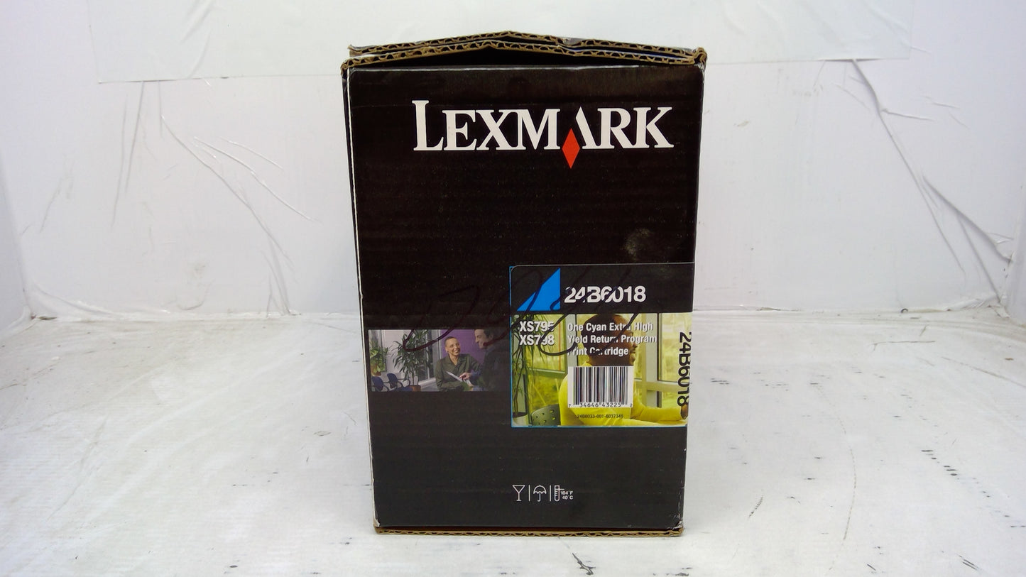 Genuine Lexmark 24B6018 Cyan Extra High Yield Toner Cartridge