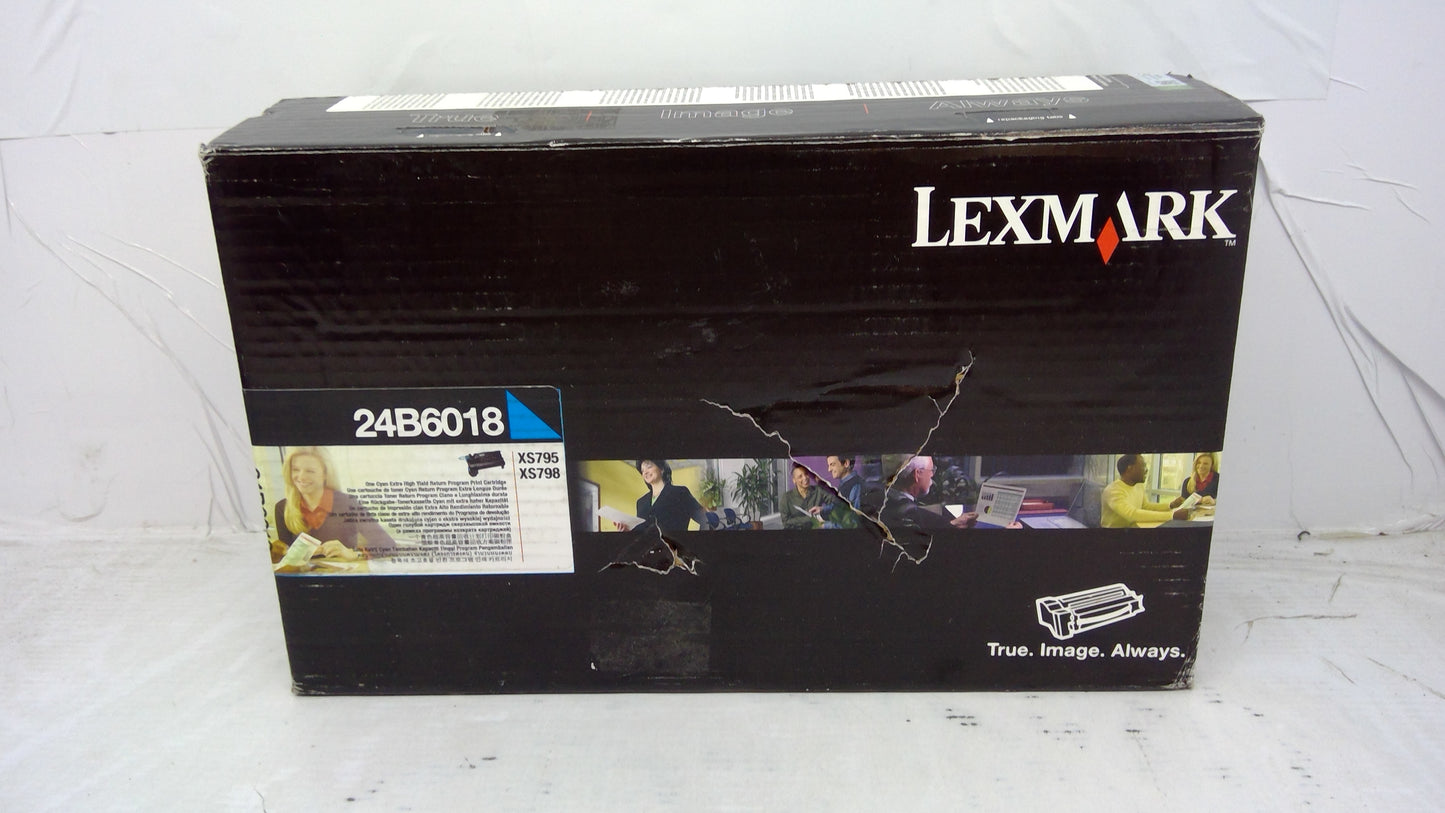 Genuine Lexmark 24B6018 Cyan Extra High Yield Toner Cartridge