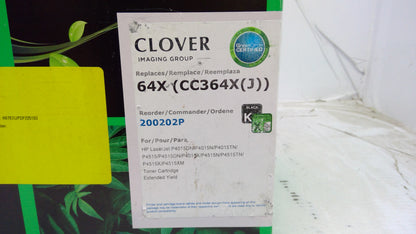 Clover Imaging HP Compatible 200202P 64X (CC364X) High Yield Black Toner Cartridge