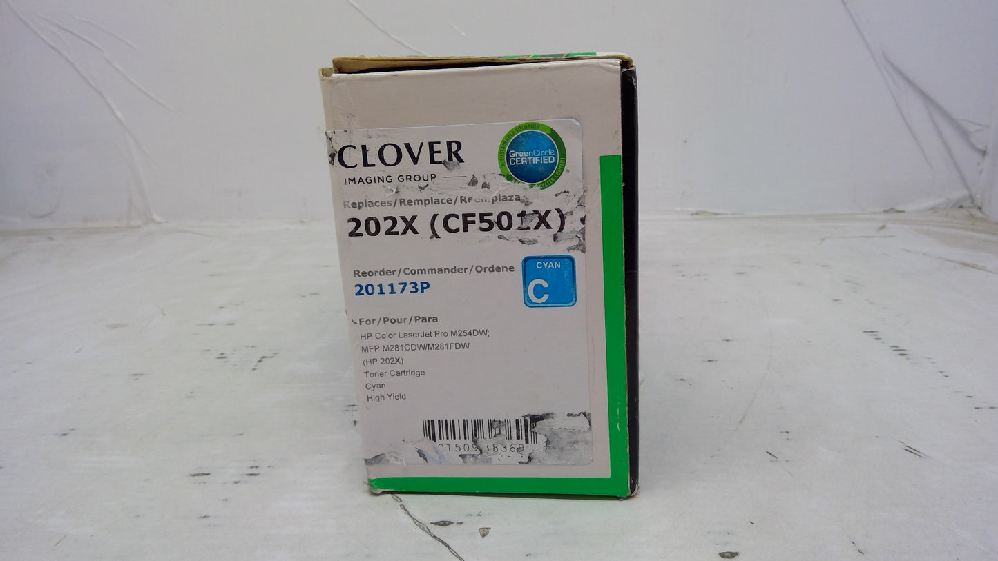 Clover Imaging HP COMPATIBLE 202X (CF501X) 201173P Cyan Toner Cartridge