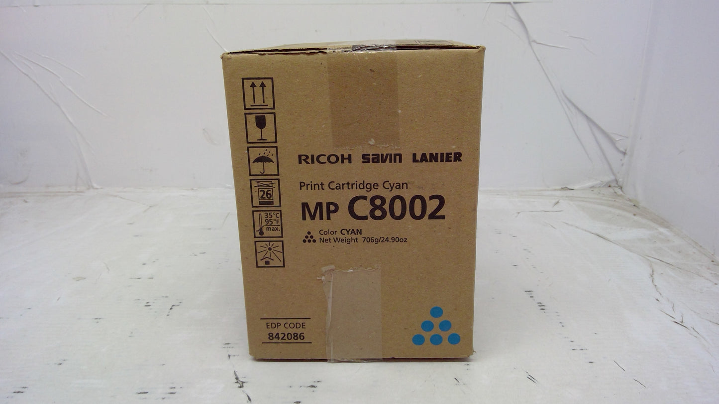 Genuine Ricoh MP C8002 (842086) Cyan Toner