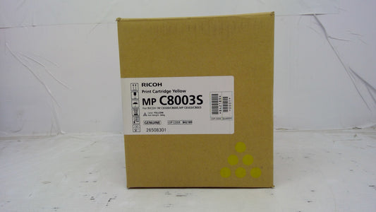 Genuine Ricoh MP C8003S Print Cartridge Yellow Toner (842189) - SunnyToner | Operated by MBI International