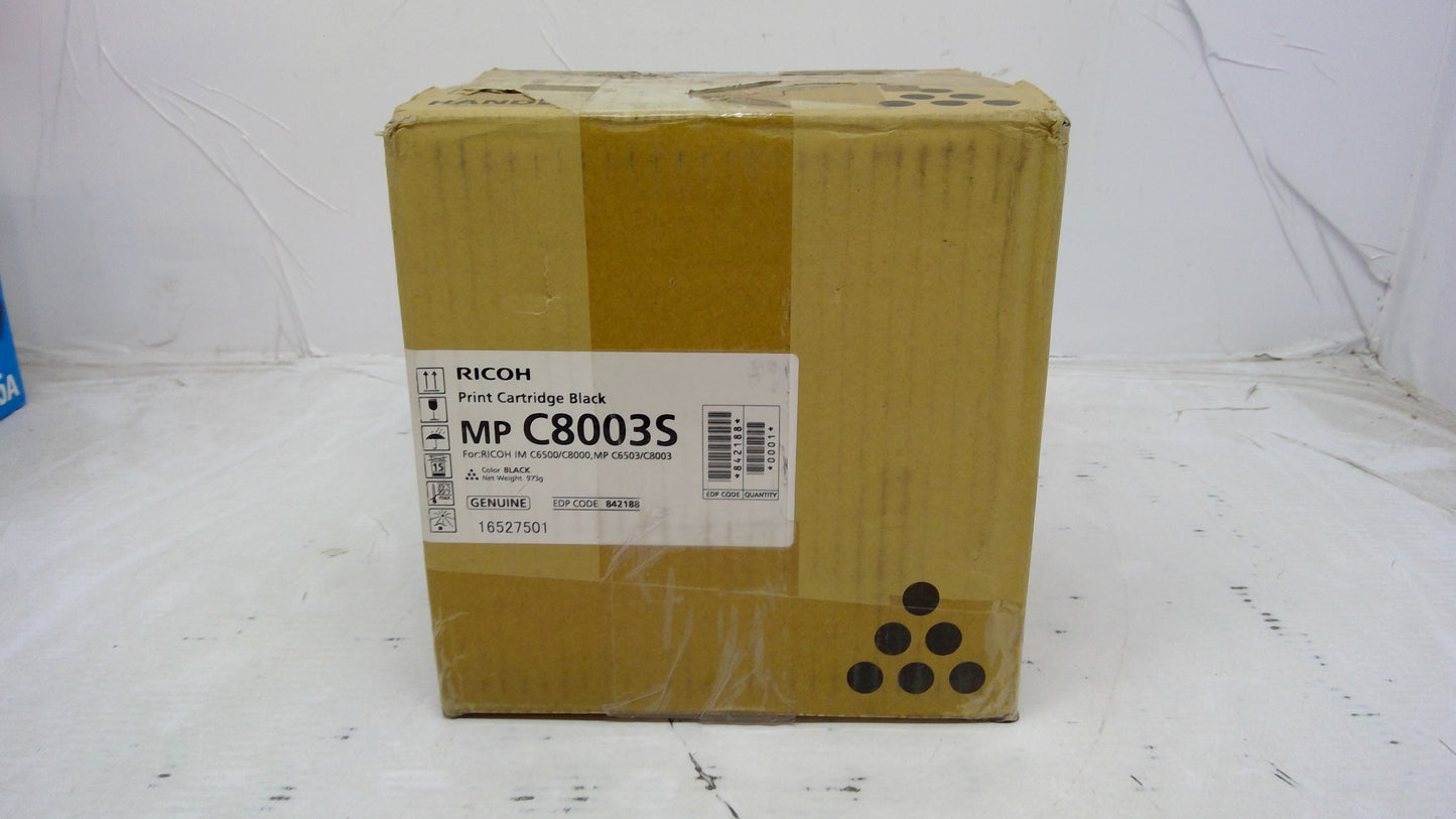 Genuine Ricoh MP C8003S Black Toner Cartridge (842188)