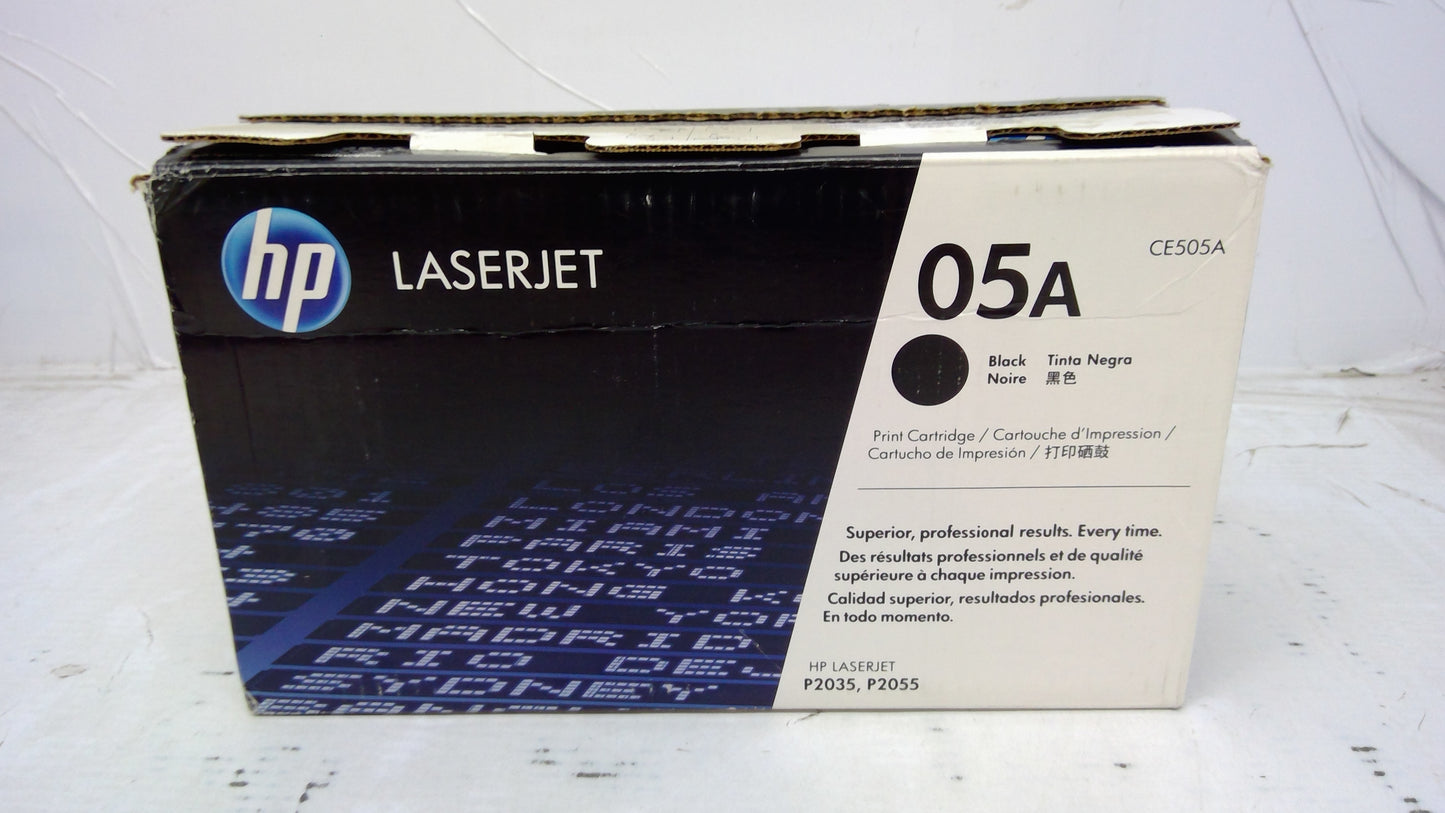 Genuine HP CE505A (05A) Black Toner Cartridge for HP LaserJet P2035, P2055 *OPEN BOX*
