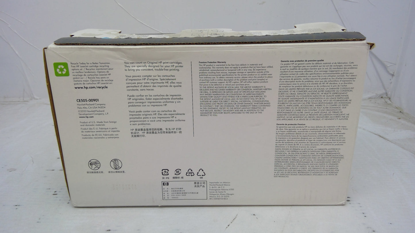 Genuine HP CE505A (05A) Black Toner Cartridge for HP LaserJet P2035, P2055 *OPEN BOX*