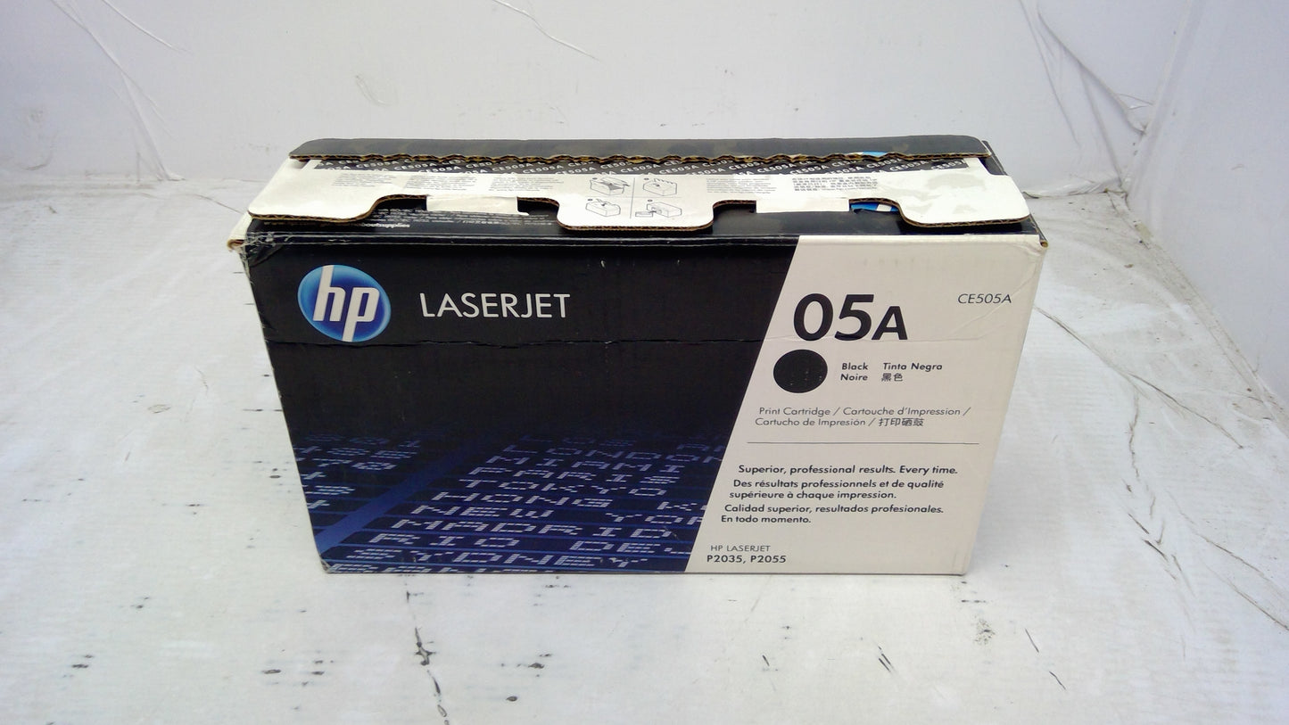 Genuine HP CE505A (05A) Black Toner Cartridge for HP LaserJet P2035, P2055 *OPEN BOX*