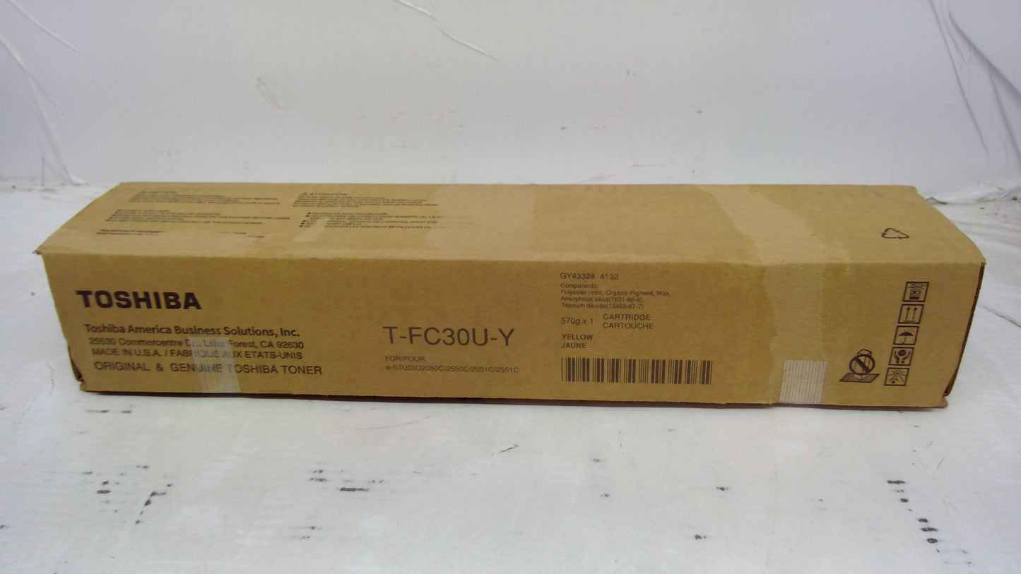 Genuine Toshiba T-FC30U-Y (TFC30UY) Yellow Toner