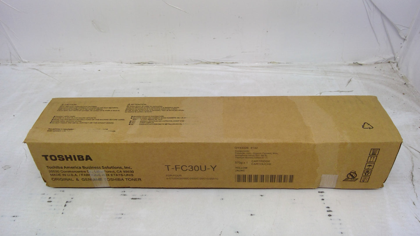 Genuine Toshiba T-FC30U-Y (TFC30UY) Yellow Toner