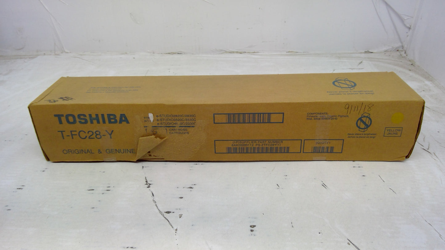 Genuine Toshiba T-FC28-Y (TFC28Y) Yellow Toner