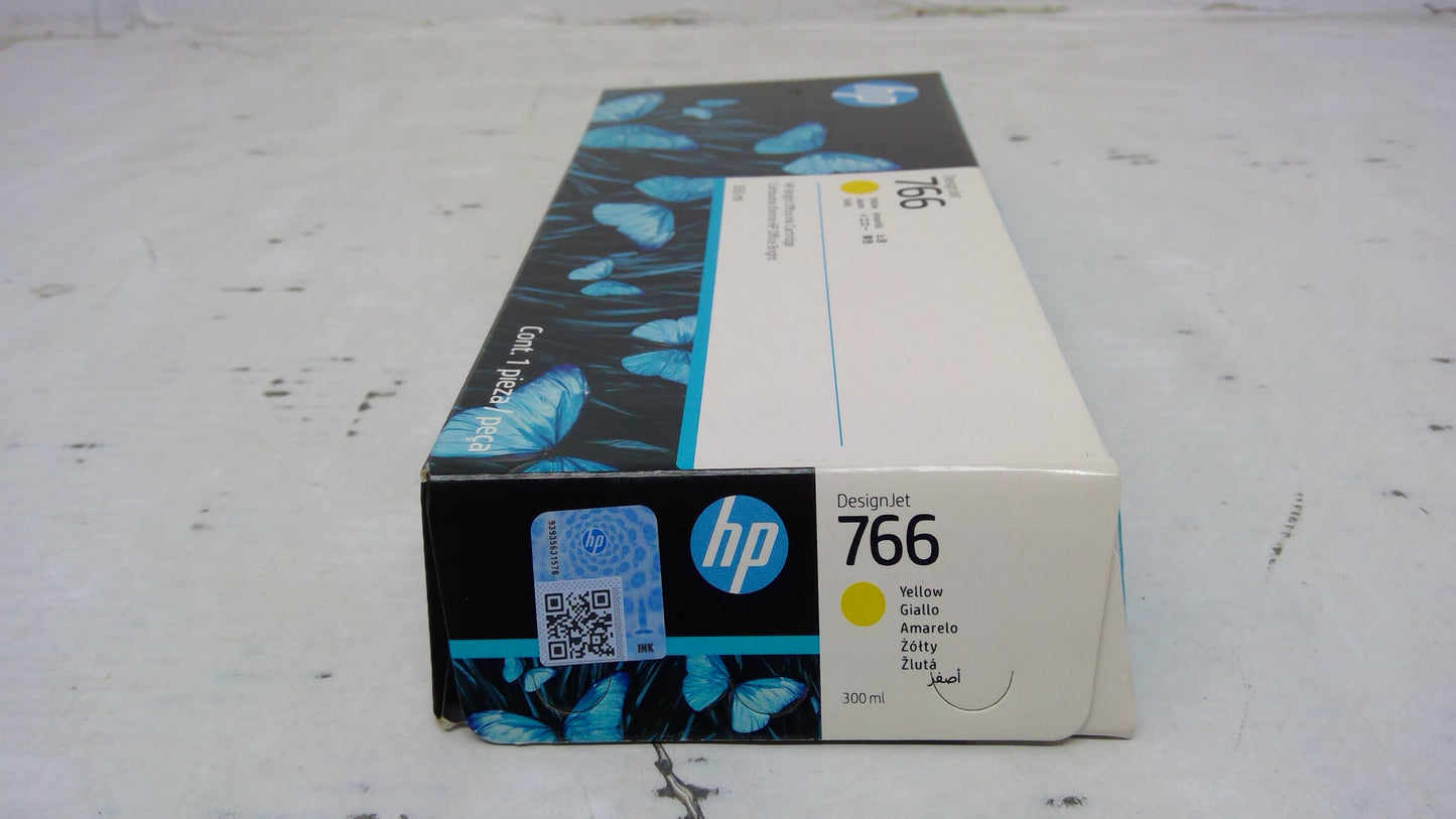 Genuine HP P2V91A (766) Yellow DesignJet Ink Cartridge (Expires NOV 2026)