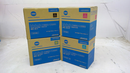 Genuine Konica Minolta Full Color Set TNP48K(A5X0130) TNP48Y(A5X0230) TNP48M(A5X0330) TNP48Y(A5X0430) - SunnyToner | Operated by MBI International